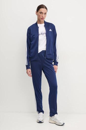 Tepláková súprava adidas 3-Stripes dámsks, tmavomodrá farba, JD5435