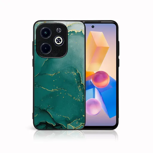 MY ART Ochranný kryt pre Infinix Hot 40i GREEN MARBLE (145)