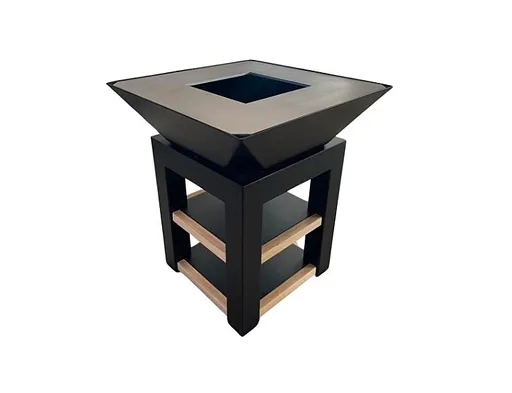 Grilovacie ohnisko Denver PRO S dreveným obložením políc