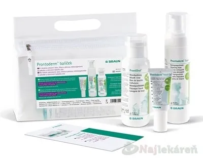 B.BRAUN Prontoderm balíček ProntOral 250 ml + Prontoderm Nasal Gel 30 ml + Prontoderm Foam 200 ml darčeková sada