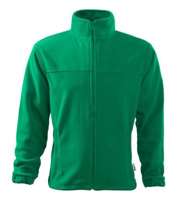 MALFINI Pánska fleecová mikina Jacket - Stredne zelená | XXL