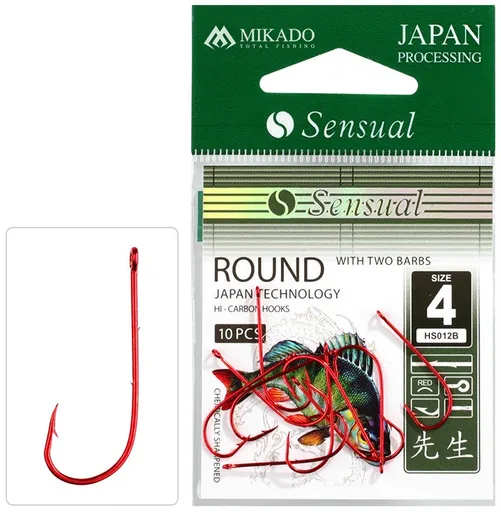 Mikado háčiky sensual round s protihroty red - 8