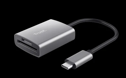 TRUST čítačka pamäťových kariet DALYX Fast, externá, USB-C, 8cm