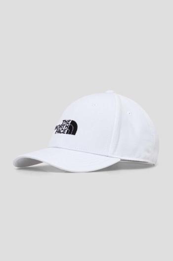 Detská baseballová čiapka The North Face biela farba, s nášivkou
