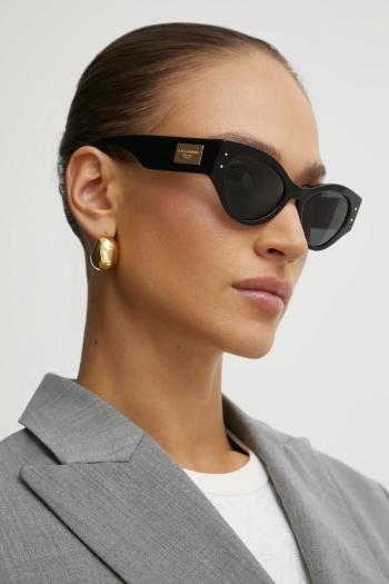 Slnečné okuliare Dolce & Gabbana dámske, čierna farba, 0DG4480
