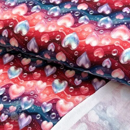 Teplákovina All you need is love design B digital print