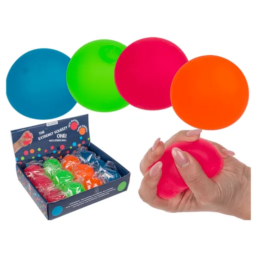 MODOM Antistresová loptička neón 6 cm