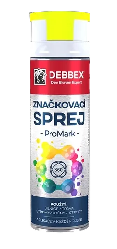 DEBBEX - Značkovací sprej PROMARK (žltá, 0,5 L)