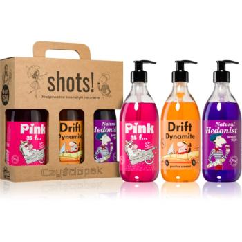 LaQ Shots! Pink As F... & Drift Dynamite & Natural Hedonist vianočná darčeková sada unisex