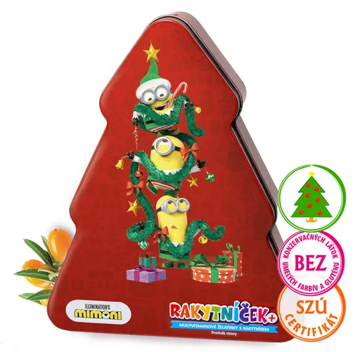 Terezia Rakytníček+ želatínky Mimoni Vianočný stromček 2024 50 bonbónov