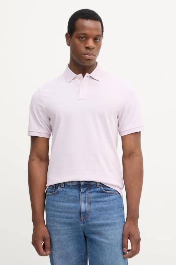 Bavlnené polo tričko Hackett London modrá farba, jednofarebné, HM563426