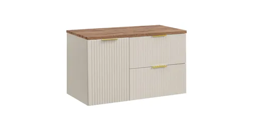 ArtCom Kúpeľňová skrinka s doskou ADEL Cashmere D100/1 | 100 cm