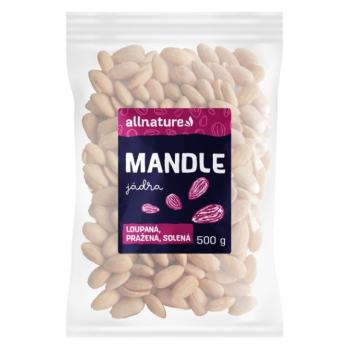 ALLNATURE Mandle lúpané pražené solené 500 g