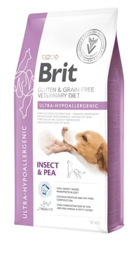 Brit Veterinary Diets GF dog Ultra-hypoallergenic granule pre psy 12 kg