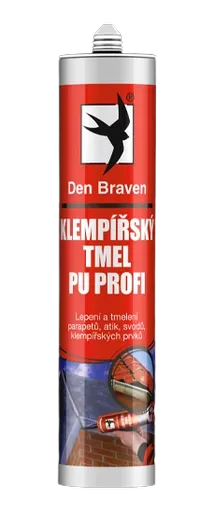 DEN BRAVEN - Klampiarsky tmel PU PROFI šedá 300 ml