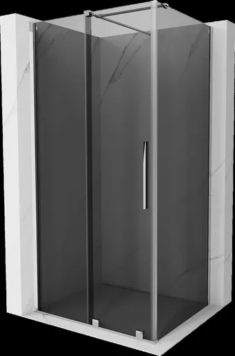 MEXEN/S - Velár sprchovací kút, posuvné dvere 110 x 120, grafit, chróm 871-110-120-41-01