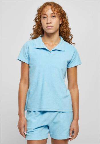 Urban Classics Ladies Towel Polo Tee balticblue - 4XL