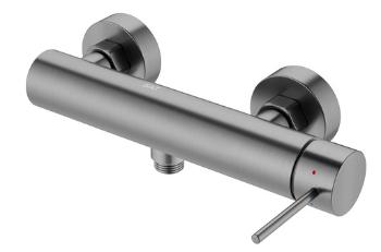 Sprchová batéria SAT Aurum bez sprchového setu 150 mm brúsený gun metal SATBAUR268BGM