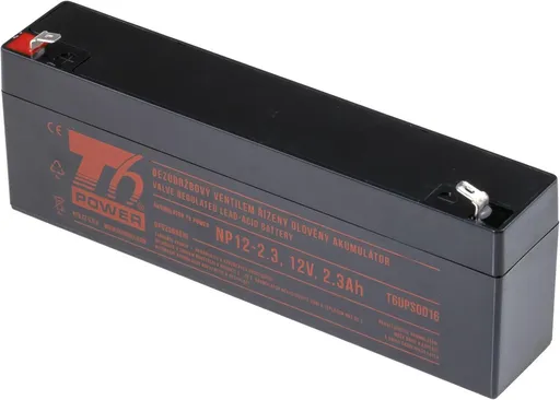Akumulátor T6 Power NP12-2.3, 12V, 2,3Ah, F1