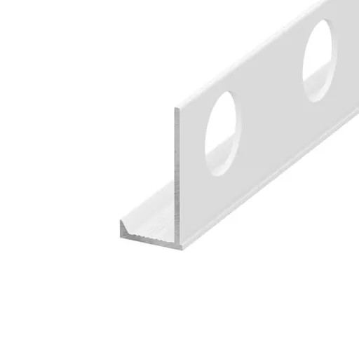 Lišta ukončovací "L" Eviso stone white mat, hliník komaxit, dĺžka 270 cm, výška hrany 10 mm, ALWH0410