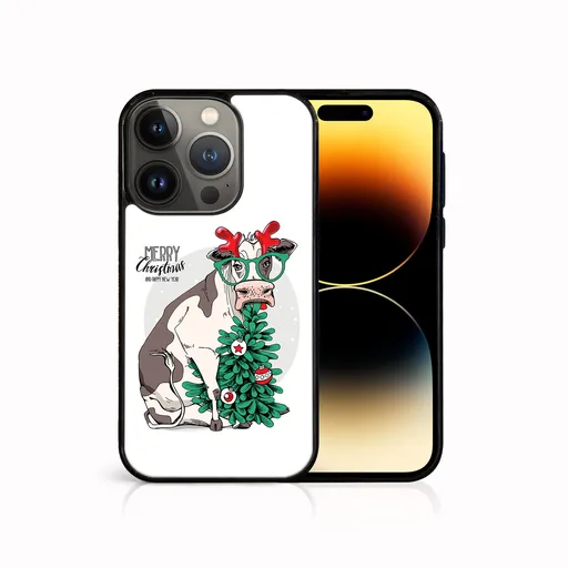 MY ART Kryt s vianočným dizajnom Apple iPhone 14 Pro MERRY CHRISTMAS (074)