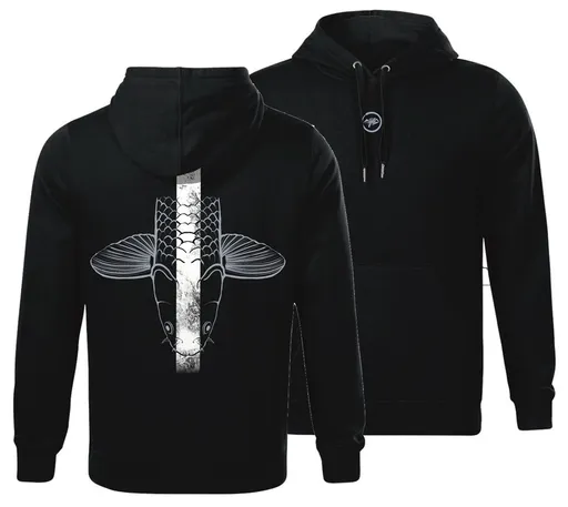 Giants fishing mikina pánska šupináč hlava čierna - xxxl