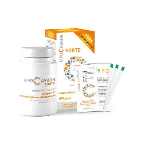 Lipo C Askor forte 60 cps + testovacie prúžky 5ks