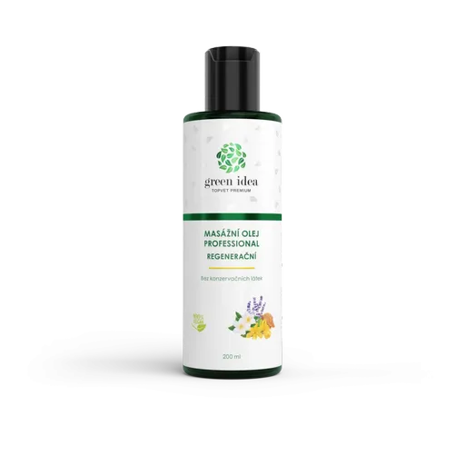 Regeneračný masážny olej 200 ml – Green idea