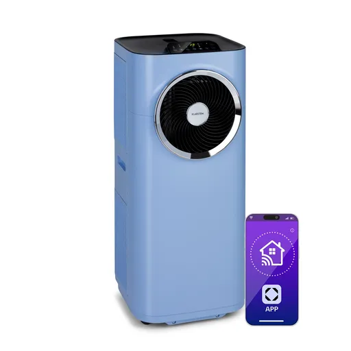 Klarstein Kraftwerk Smart 12K, mobilná klimatizácia 3 v 1, 12 000 BTU, ovládanie cez aplikáciu, diaľkový ovládač