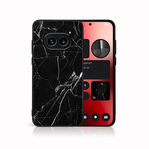 MY ART Ochranný kryt pre Nothing Phone 2a BLACK MARBLE (142)