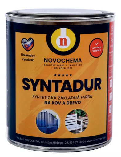 NOVOCHEMA S 2000 SYNTADUR - základná syntetická farba 0,9 kg 0100 - biela