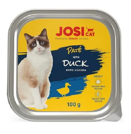 JosiCat Paté with Duck kačacie paté vo vaničke pre mačky 100g