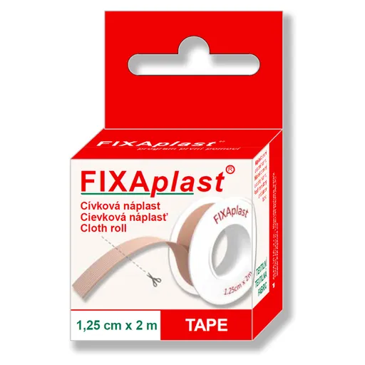 FIXAPLAST Cievka náplasť 1.25 cm x 2 m
