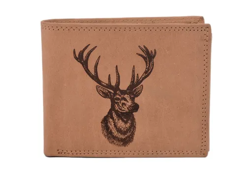 Pánska peňaženka MERCUCIO natural vzor 11 jeleň hlava 2911911