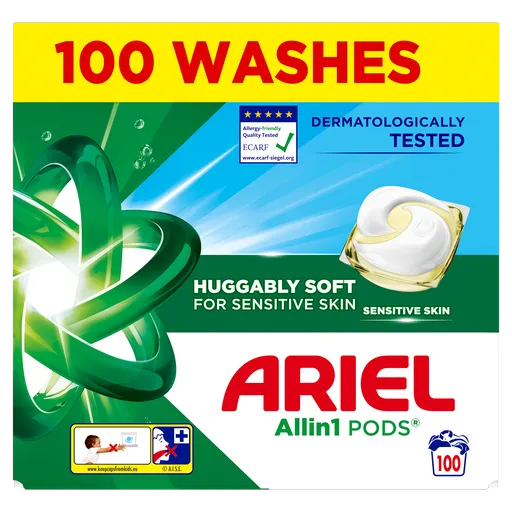 ARIEL Kapsuly na pranie Sensitive Box 100 praní