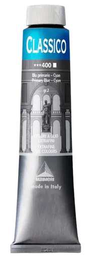 MAIMERI CLASSICO - Extra jemné olejové farby 400 - primary blue cyan, 0,2 L