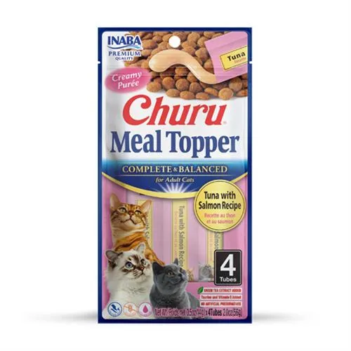 Churu Cat Meal Topper Tuna with Salmon Recipe 4 x 14 g