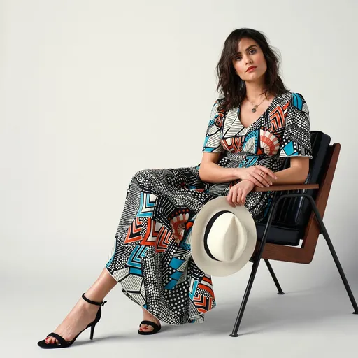 Dlhé šaty s XXL grafickou potlačou