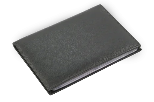 Čierna kožená dokladovka 514-2408-60