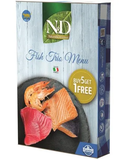 N&D cat tuna squid & shrimp 6 x 70 g