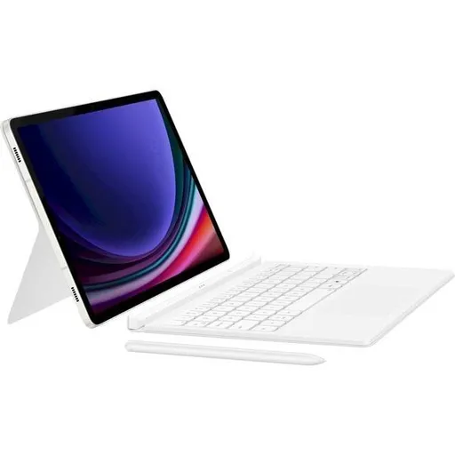 Samsung púzdro s klávesnicou EF-DX725UWE pre Galaxy Tab S9/S9 FE, biela