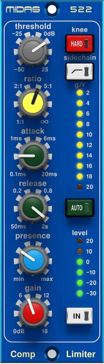 Midas Compressor Limiter 522 V2 Dynamický efekt