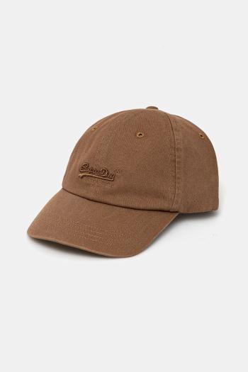 Bavlnená šiltovka Superdry zelená farba, jednofarebná, W9010193A-ZMY