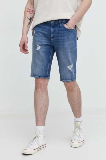 Rifľové krátke nohavice Tommy Jeans pánske,DM0DM19453
