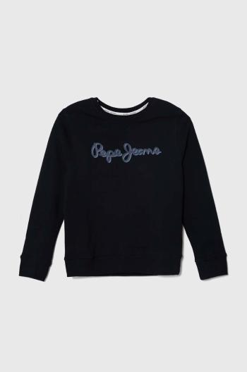 Detská mikina Pepe Jeans tmavomodrá farba, s potlačou
