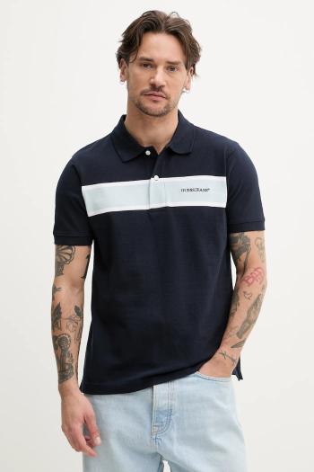 Bavlnené polo tričko Guess Jeans pánske, tmavomodrá farba, s nášivkou, M5GP29 KCJV1