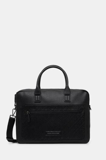 Taška na notebook Tommy Hilfiger čierna farba, AM0AM13209
