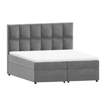Szürke ágyneműtartós boxspring ágy 140x200 cm Flip – Ropez