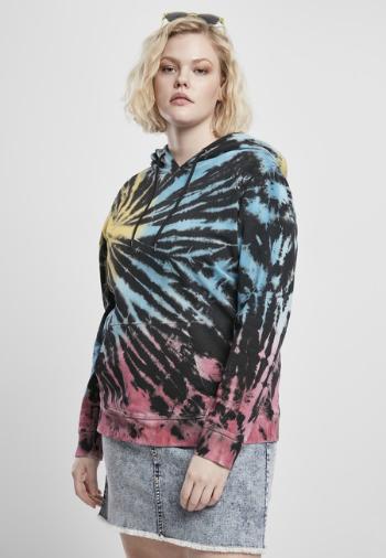 Urban Classics Ladies Tie Dye Hoody black - M