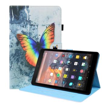 ART Zaklápací obal Amazon Kindle Fire HD 10 2019 / 2017 (9. generácia / 7. generácia) COLORFUL BUTTERFLY